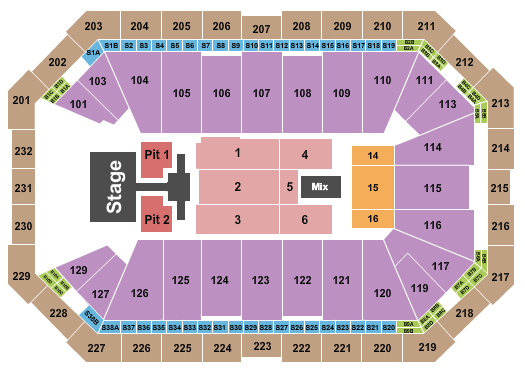 Dickies Arena Phil Wickham Seating Chart
